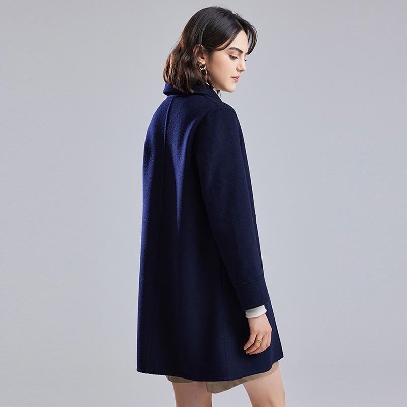 Women Wool Coat 100% Wool MODERN NEW SAGA Autumn Woolen Coat Winter Wool Overcoat Women Cashmere Long Jackets