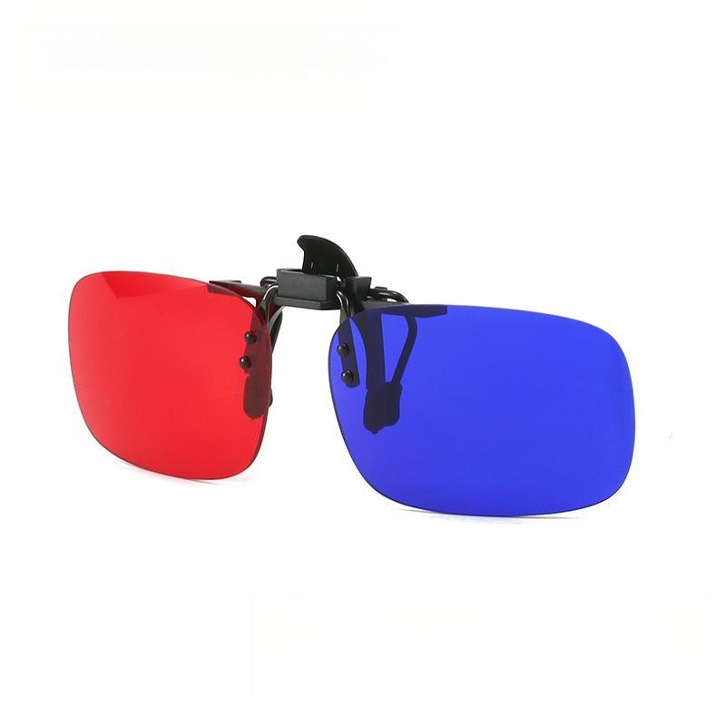 Classic 3D Glasses Clip-On Lenses For Men And Women Foldable Clip Amblyopia Corrective Glasses Red Green Color Squint Blind