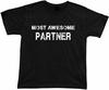 Most Awesome Partner Very Best T Shirt No1 Idea Birhday Present Tee Men's