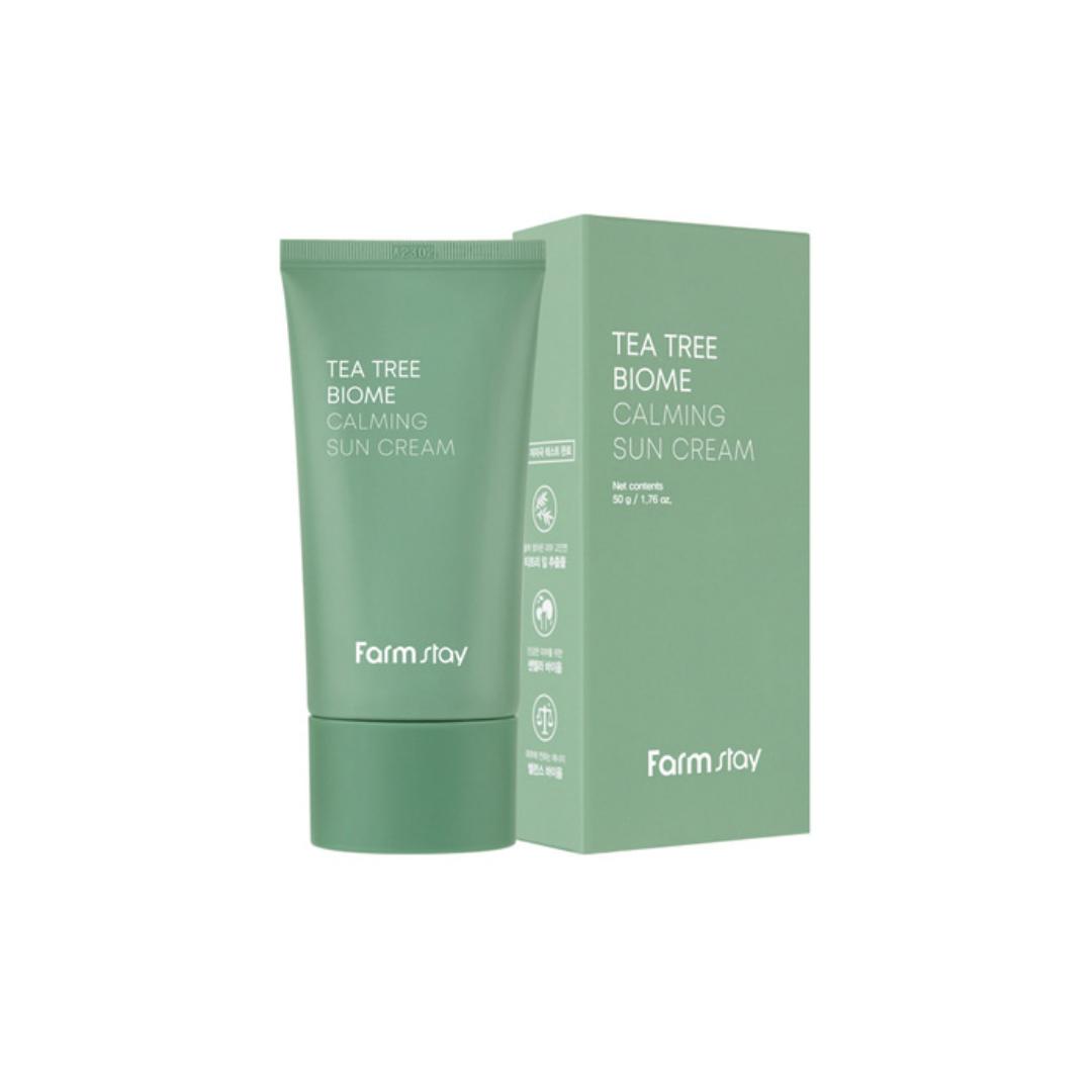 FARMSTAY Tea Tree Biome Calming Sun Cream 50g (SPF50+ PA++++)