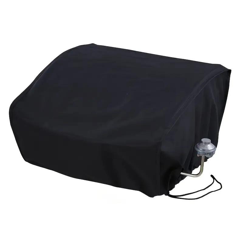 

Heavy-Duty Outdoor Grill Cover Compatible with Multiple Grill Sizes – Polyester Construction with Adjustable Drawcord Closure 17.5x17x9inch чёрный