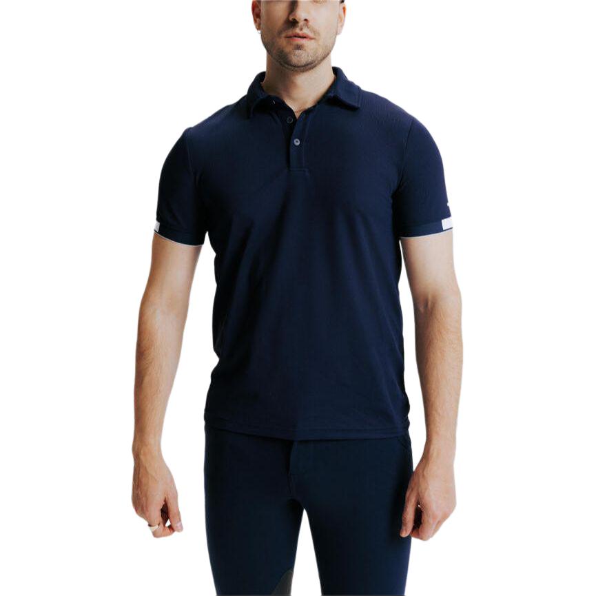 

DECATHLON Тонкая и Легкая Дышащая Футболка ПОЛО с Влагоотводящим Эффектом Мужская Синяя Черная L