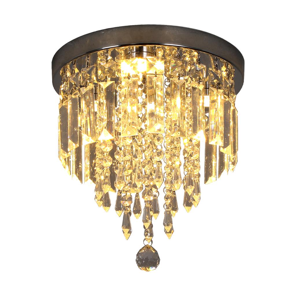 German Warehouse Contemporary LED Ceiling Lamp with Crystal Simple Indoor Illumination