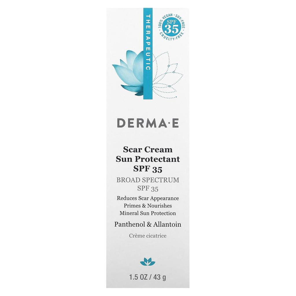 Derma E Scar Cream Sunscreen SPF 35, 43g (1.5oz)
