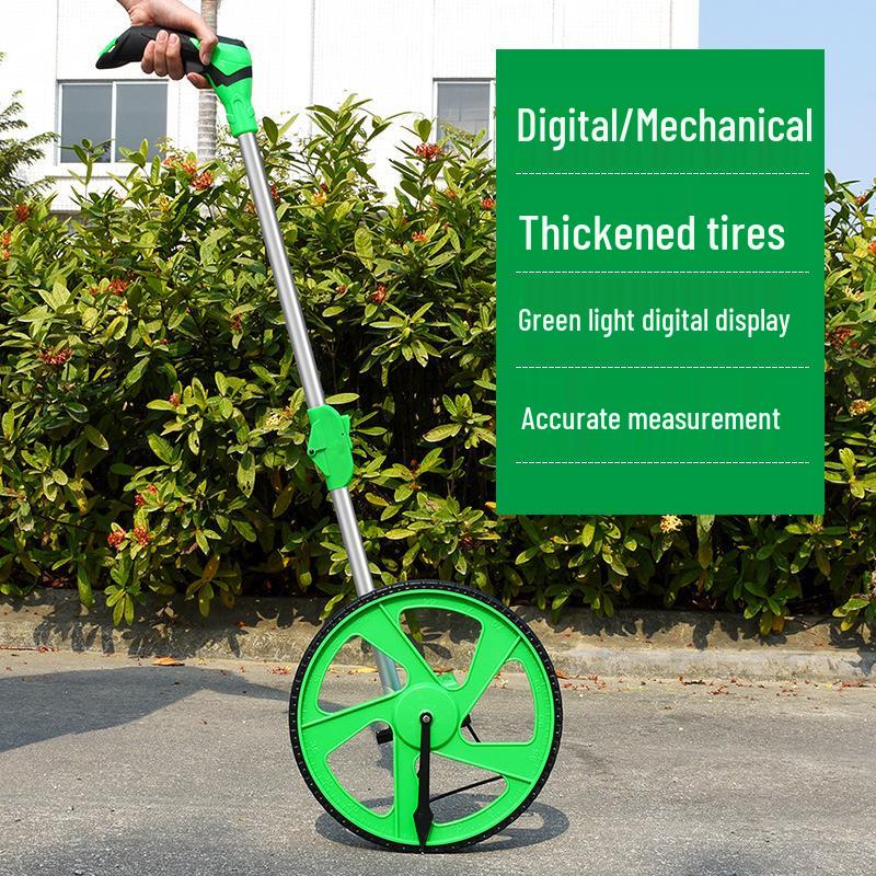 Mechanical Digital Road Measuring Wheel – Outdoor Roller Rangefinder for Engineering