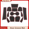 Silicon Car Door Groove Mat Anti-Slip Water Cup Pad Gate Slot Mats for Mazda CX-3 CX3 CX 3 2015 2016 2017 2018 