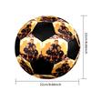 THE ROOKIE Indoor Soccer Ball Colorful Machine Stitched PVC Size 5 Team Training Competition Ready Durable High-Bounce Cool Sports Gift
