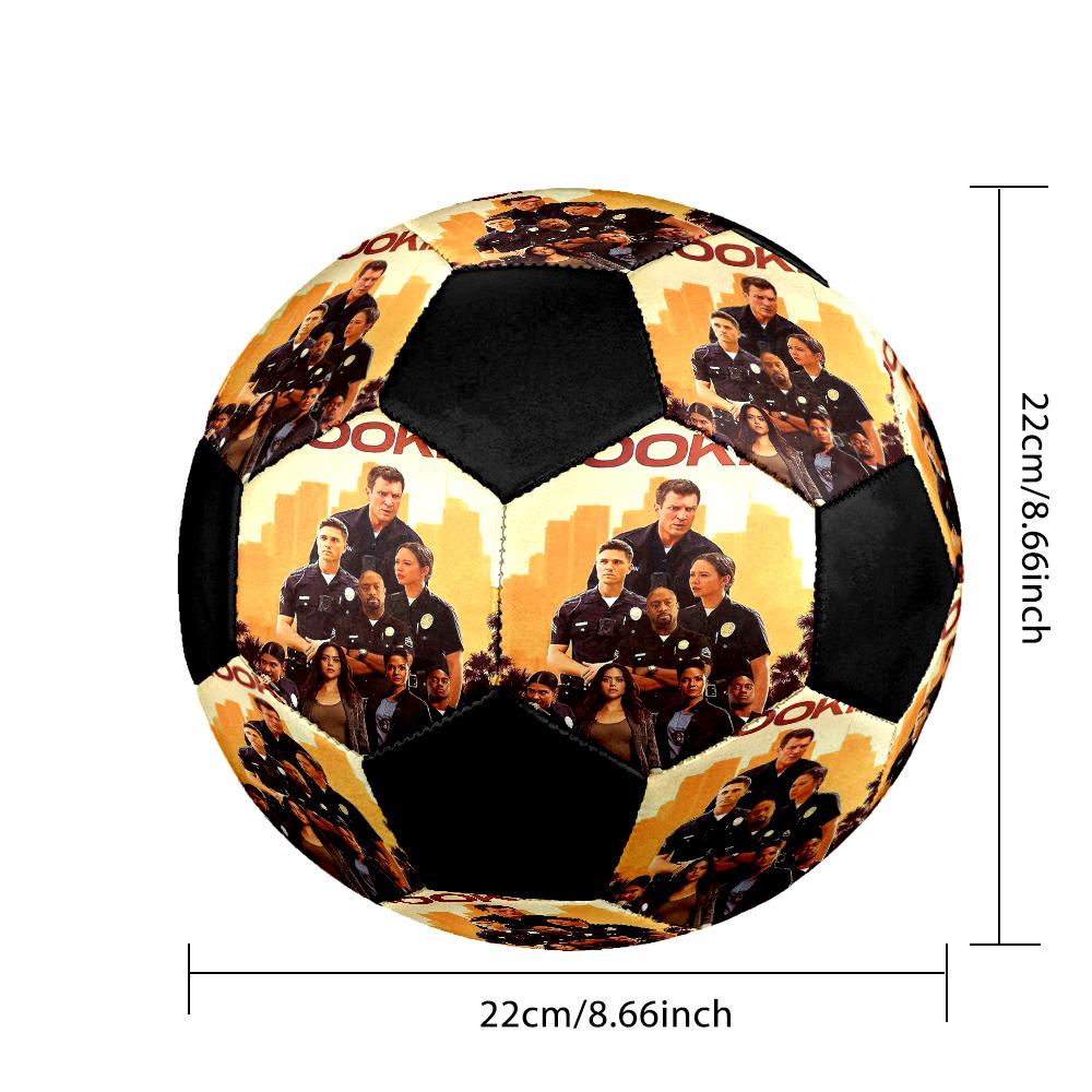 THE ROOKIE Indoor Soccer Ball Colorful Machine Stitched PVC Size 5 Team Training Competition Ready Durable High-Bounce Cool Sports Gift