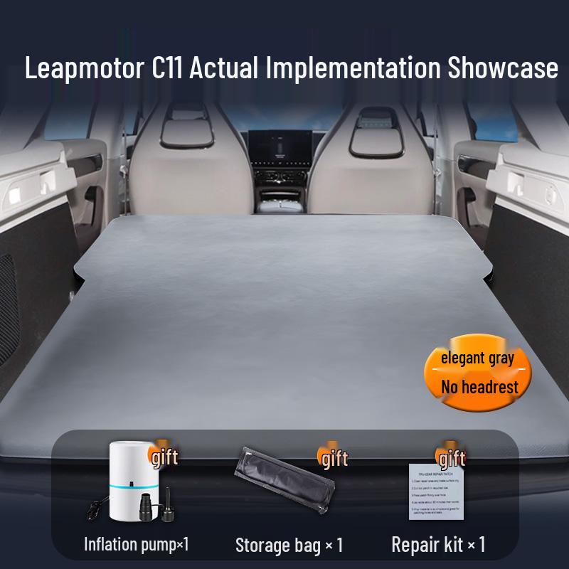 Leapmotor C11 Automatická nafukovací matrace do auta - Podložka na spaní do kufru a vzduchový polštář na zadní sedadlo