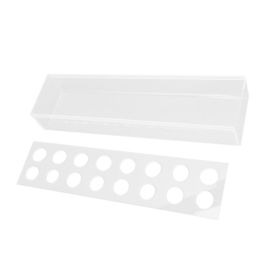 Clear Acrylic Vase Rectangular Elegant Centerpiece Flower Vase for Home Decor Wedding Party 16