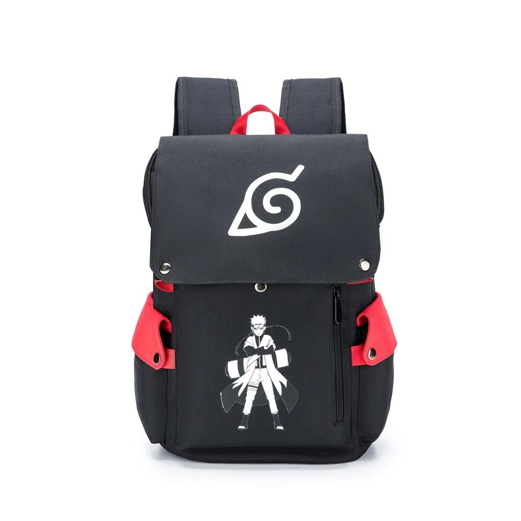 Naruto Hinman Student School Bag Harajuku Surrounding Large Capacity Anime Computer Bag Campus Backpack