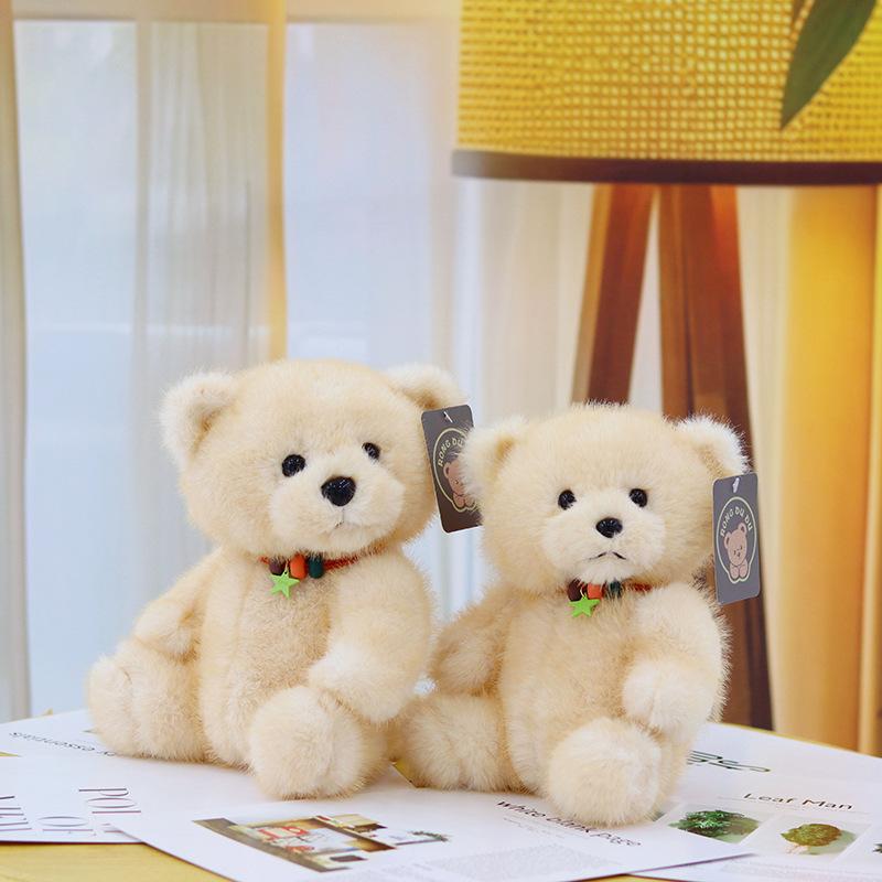 Creative Tilted Head Bear Doll Plush Toy 8-inch Grab Machine Doll Children's Birthday Gift Hug Bear