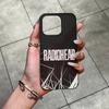 R-Radiohead Rock Band Phone Case For IPhone 17 16 15 14 13 12 11 Pro Plus Pro Max Soft Stripe Cover