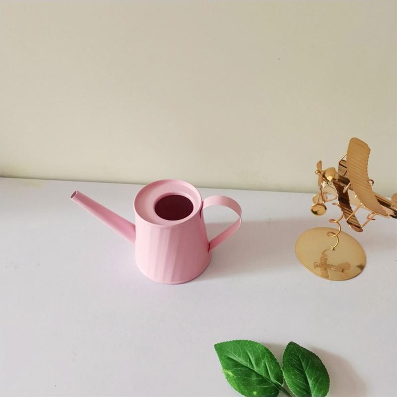 Long Spouts Watering Can Iron Without Splashes Light weight Body Effortlessly Pouring For Potted Plant Gardeners