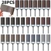28pcs Sanding Drum Set, 1/8″ Shank Rotary Tool Accessories, Metal Rust Removal, Stone & Jade Polishing, Sanding Bands