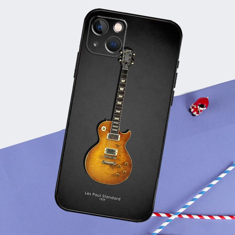 Guitar Music Phone Case For iPhone 16 15 Pro Max 12 13 Mini 11 14 Pro Max XR 16 15 Plus 16e Cover Coque