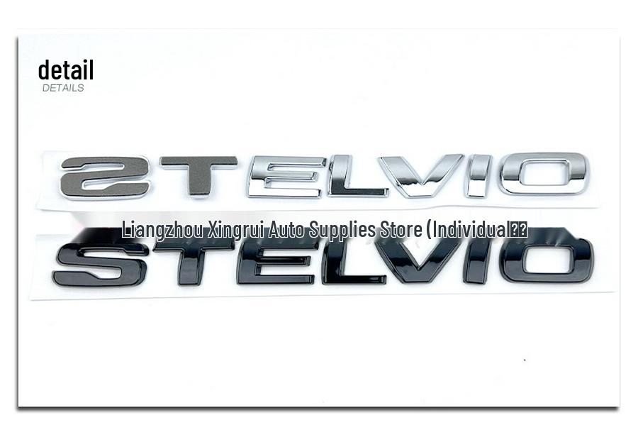 Alfa Romeo STELVIO Trunk Emblem Modification Personalized ABS Logo Sticker