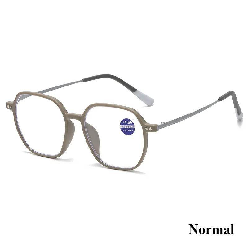 Fashionable Oversized Frames Ultra-Lightweight Multifocal Presbyopia Glasses Men's & Women's Blue Light Blocking Reading Glasses
