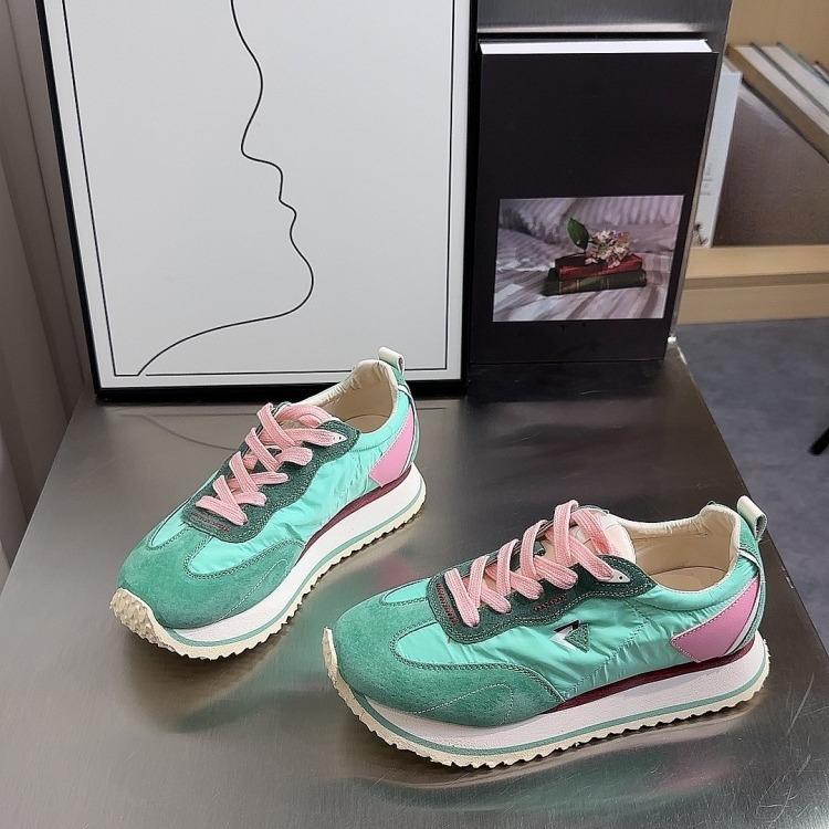 Retro Waffle Cortez Women's Summer New Thick Bottom Increased Colorblock All-Matching Casual Sports Dad Shoes