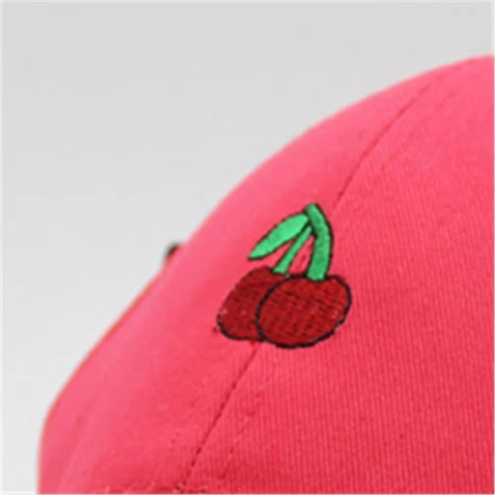 Fruit Duck Tongue Cap Embroidery Sunshade Hat Cute Baseball Caps  Spring Summer