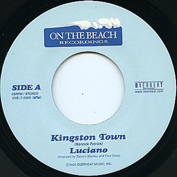 

7inch Record LUCIANO - Kingston Town none On The Beach Re Jamaica Reggae, Ska & Dub Used