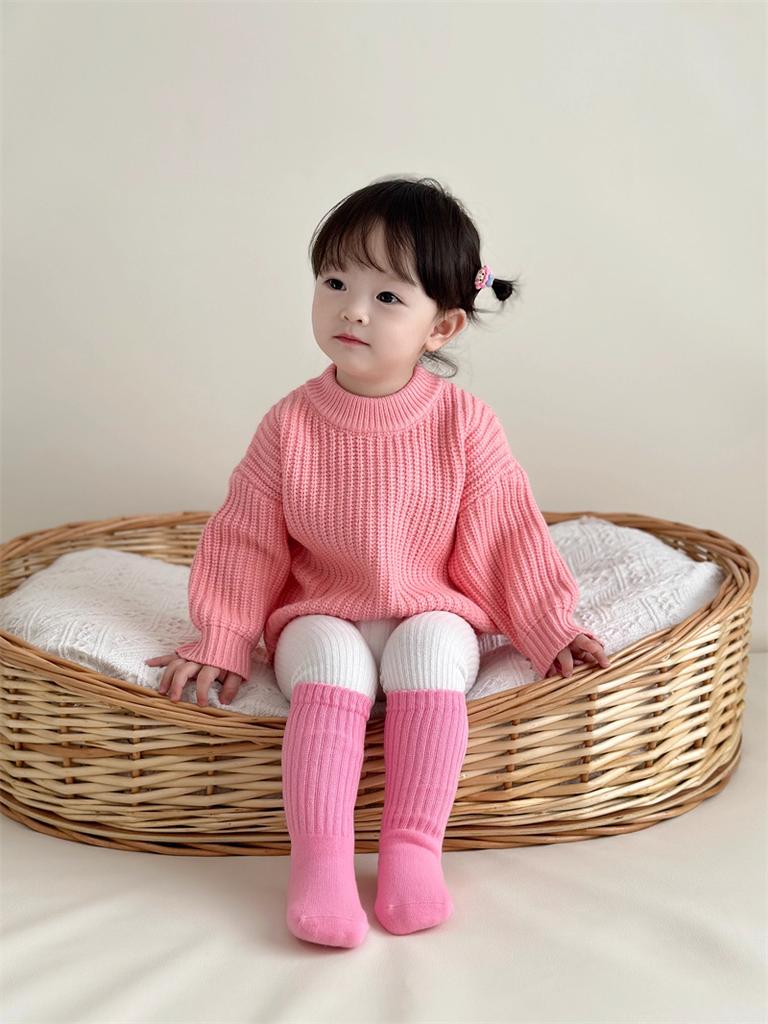 0-6Yrs Baby Boys Girls Knit Sweater Clothes 2025 New Toddler Infant Newborn Knitwear Soft Spring Long Sleeve Baby Pullover Tops