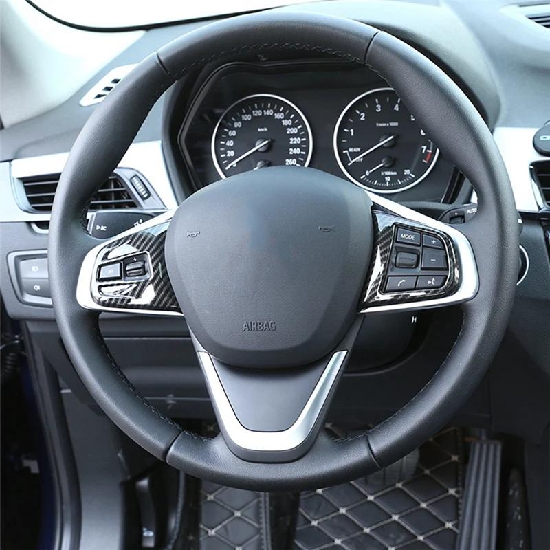 A03E-For BMW X1 F48 1 Series F40 2 Series Active Tourer F45 Car Steering Wheel Buttons Frame Trim Cover, ABS