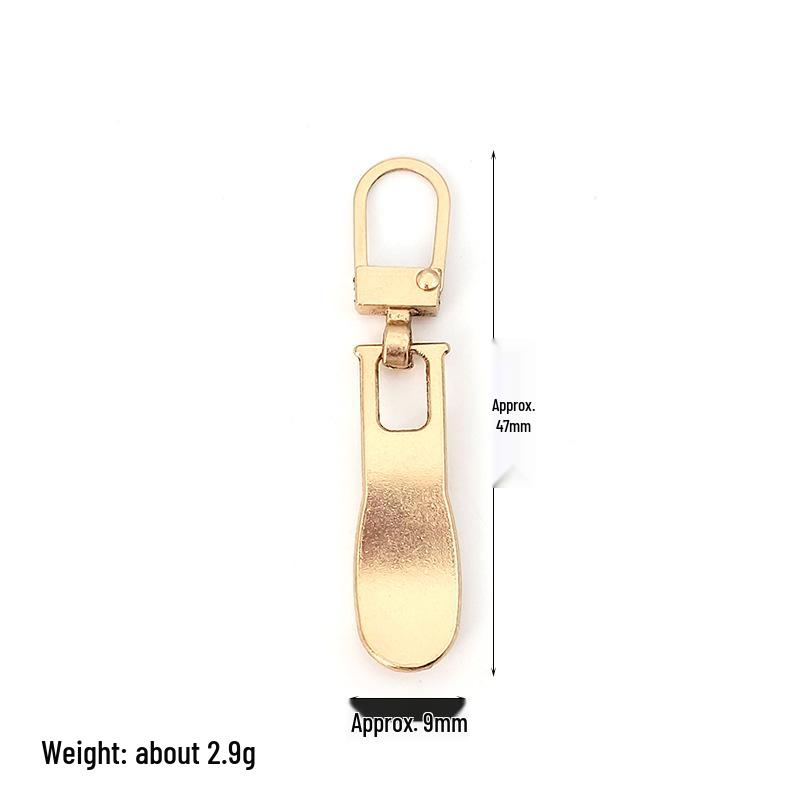 Detachable Metal Zipper Pull Tab Accessory for Bags, Shoes, and Clothes Repair