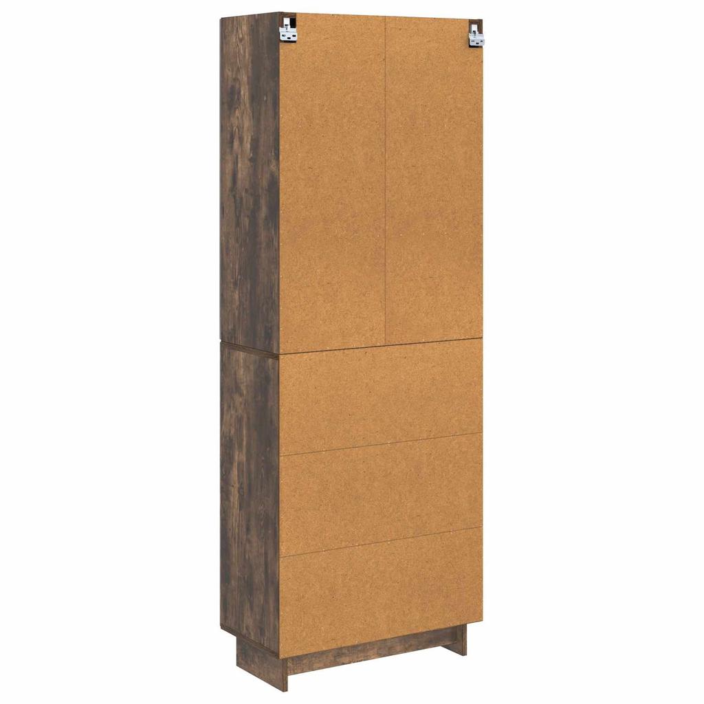 Cabinet Set 2 pcs Smoked Oak 66 x 34.5 x 90 cm