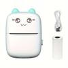 Portable Thermal Printer with USB Charging, Suitable for Printing Photos and Labels