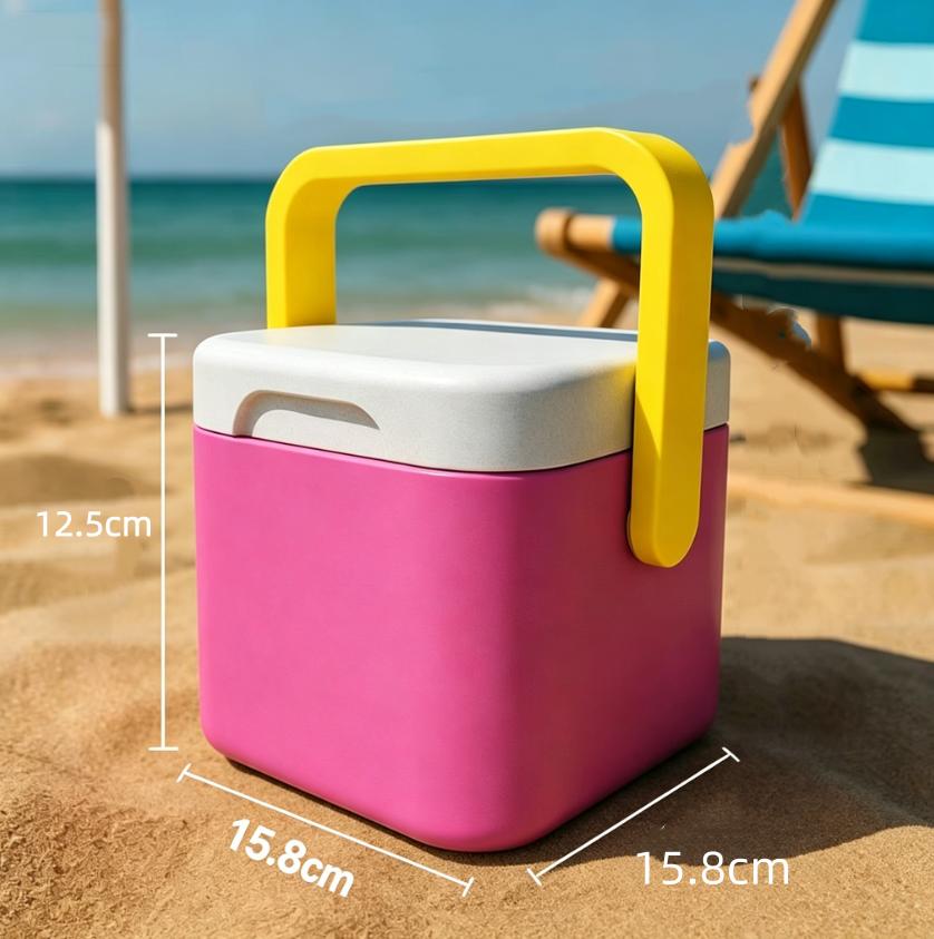 Insulated Portable Cooler With Handle Mini Freezer Fridge Heat Preservation Food Storage Cooler Box For Beach Picnic