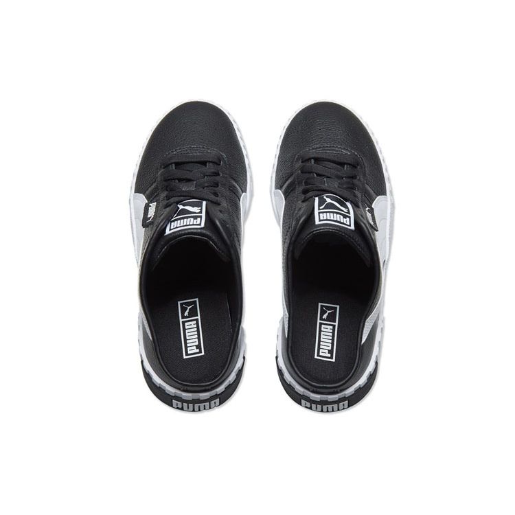 Puma Cali Varsity Lo Slip-On Casual Low-Top Sneakers Women Sneakers Black White 370484-07