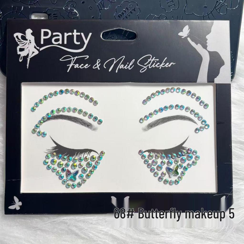 Children's Cartoon Crystal Gem Rhinestone Stickers - Decorative Diamond Decals for Toys & Stage Performance