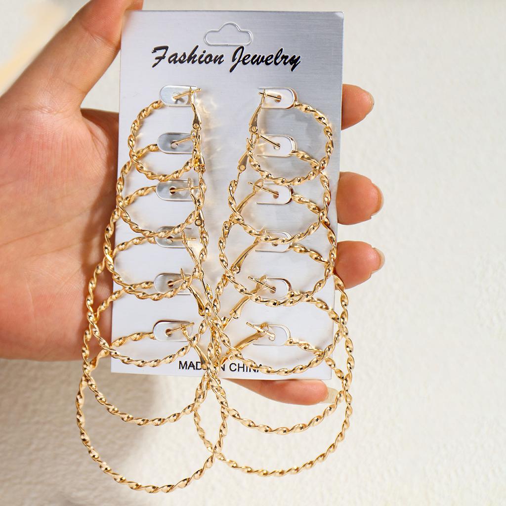 Personality Exaggerated Large Circle Earrings Women'S Ring Circle Trendy Temperament Earrings Earrings