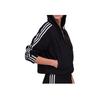 Adidas Logo Casual Hooded Striped Windbreaker Jacket Women Jacket Black GN2811
