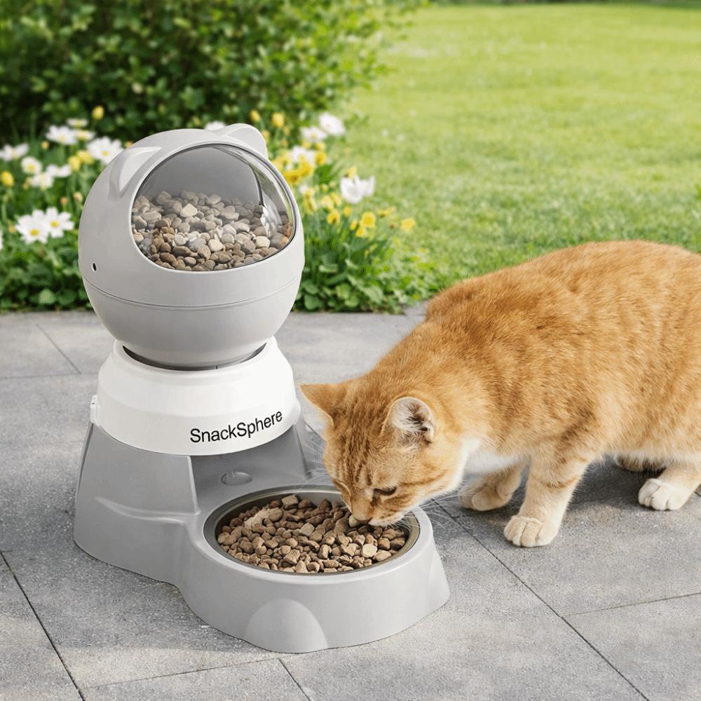 Leak-Proof Automatic Pet Feeder Large Capacity Cat Press Feeder Cat Feeding Bowl Multi-Pet