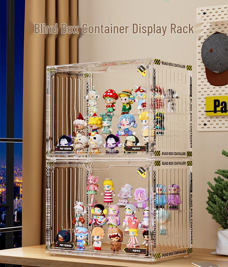 Acryl-Display-Ständer mit großer Kapazität und mehreren Ebenen: Staubdichte Blind Box & Figurenschrank