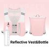 Waterproof Running Hydration Vest Bag Reflective Water Bottle Storage Vest  Climbing