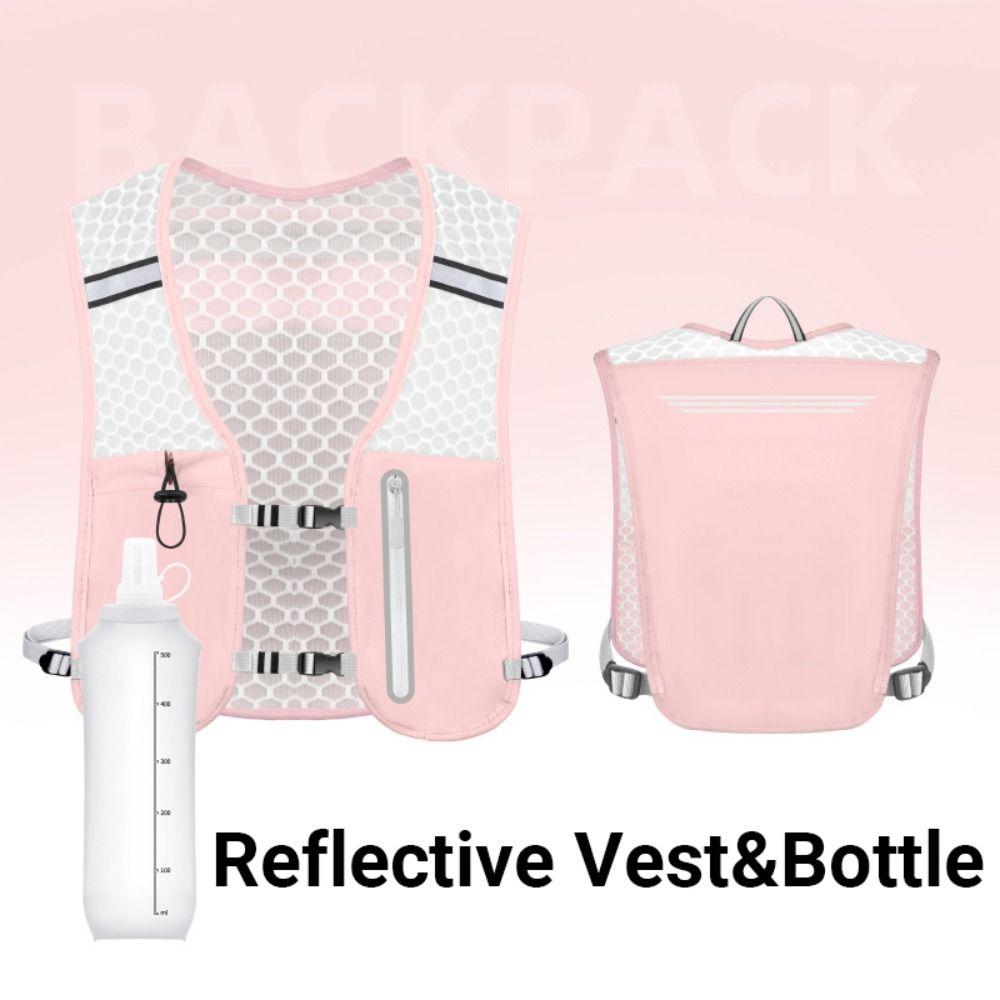 Wasserdichte Lauf-Trinkweste Tasche 2L Wasser Brusttasche Reflektierende Laufweste Tasche Radfahren