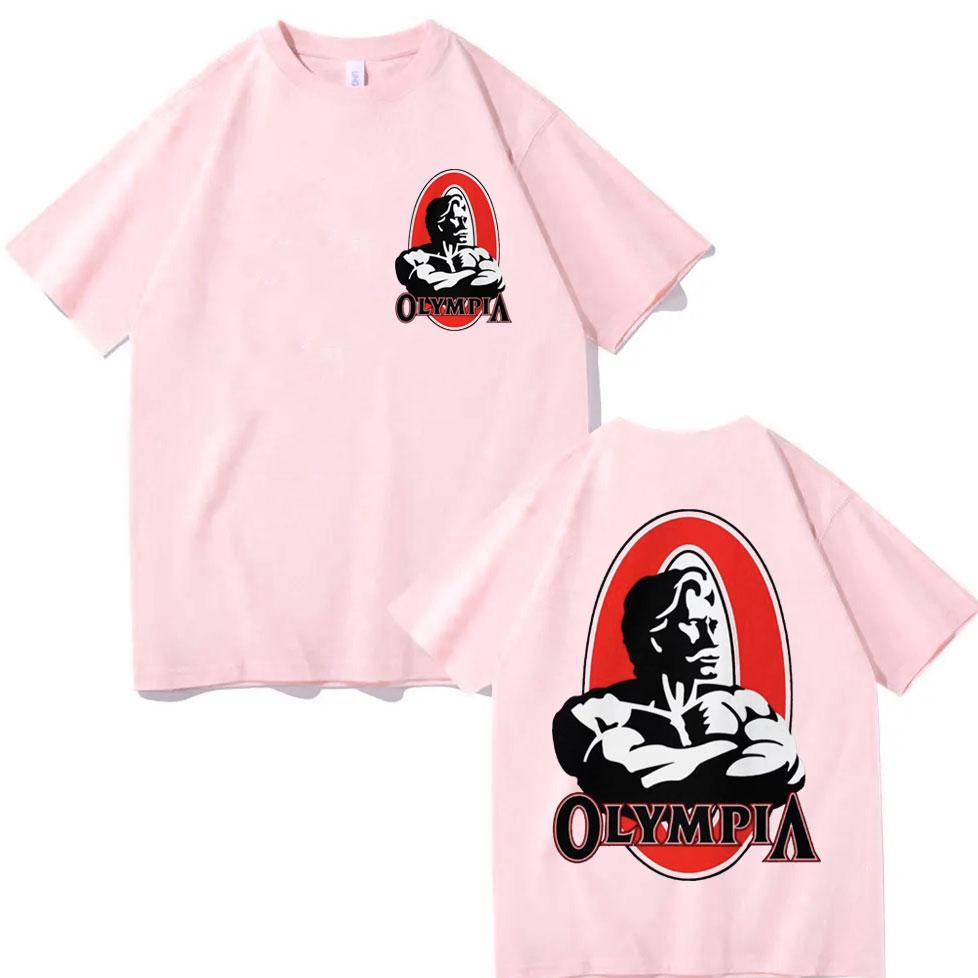 Olympia Fitness Graphic T Shirts High Quality Fashion Oversized Tshirt Men Women Casual Cotton Short Sleeve Tshirts Streetwear