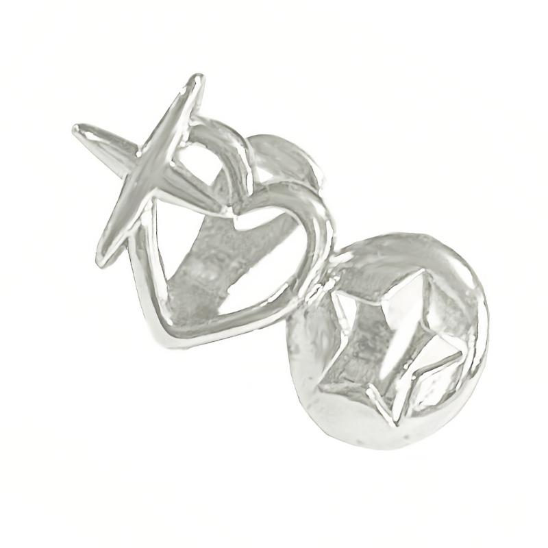Double Hollow Stars Tooth Caps Lightweight 3g Body Jewelry Brass Made Retro Grills For Women Men Party Accessories
