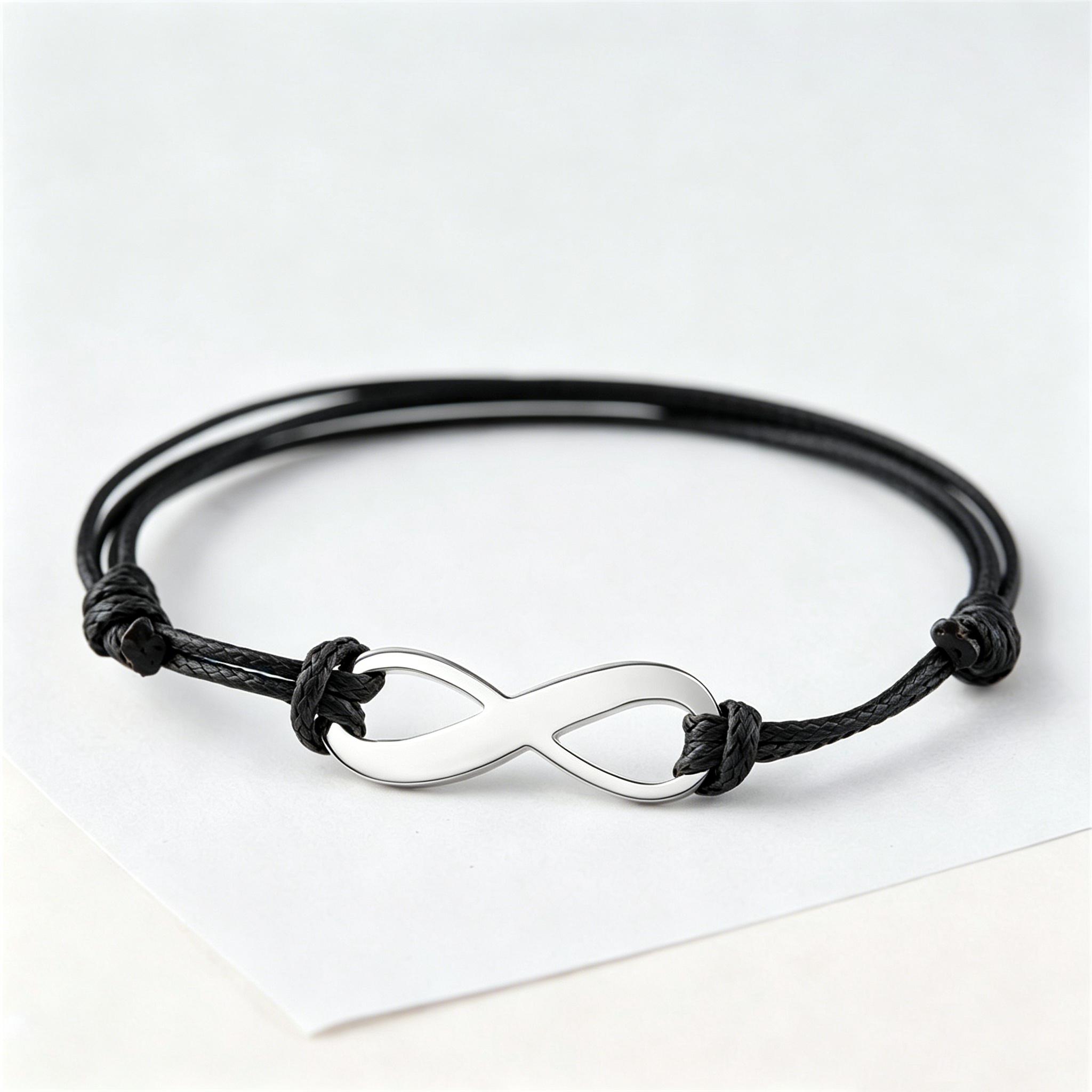 Engraving Personalized ID logo Infinity Bracelet Stainless Steel Silver Rose 18k Gold Stamping Blank Infinite Charm Bracelets