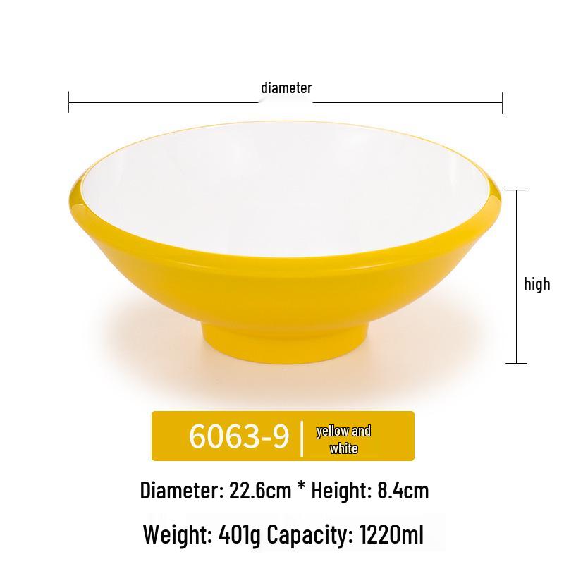 Melamine Noodle Bowl for Noodle Restaurants: Ideal for Luosifen, Malatang, Rice Noodles, and Chongqing Xiaomian
