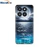 Phone Case For Xiaomi 14 Pro Case Soft Clear Painted Silicone Bumper Capa For Xiaomi 14 13T Mi 13T Pro Protect Transparent Cover