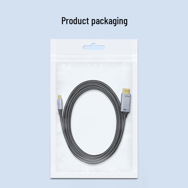 

Позолочений кабель-адаптер Type-C на HDMI 4K 60 Гц для телефону та монітора, дисплей високої чіткості ZH012 Type-C to HDMI 4K/30Hz Pearl Bag