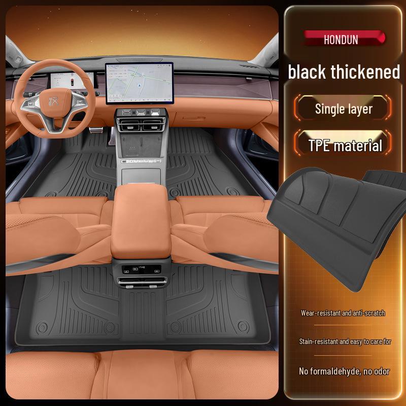 BYD Han L Floor Mats for TPEDM/EV25: New Car Interior Accessories for Driver and Passenger