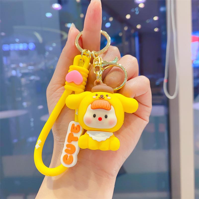 Keychain Couple Schoolbag Pendant Cute Bag Keychain Pendant Small Gift