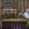 Set of 2 291L Raised Garden Bed, Elevated Galvanised Planter Box for Flowers, Herbs, 100x100x30cm, Dark Grey
