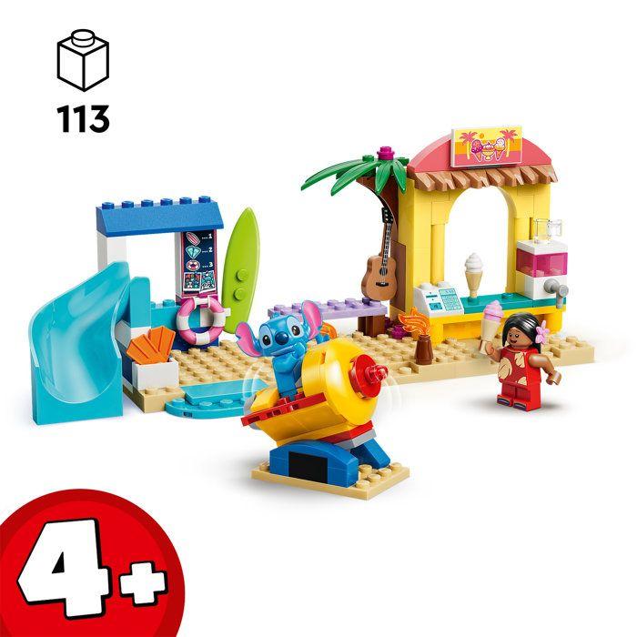 LEGO | Disney 43280 Jeux de Plage avec Lilo et Stitch - Jouet Éducatif Montessori 4 ans