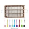 18 Compartment quadrilateral Cake Pan Removable Dividers Uniform Heat Distribution Carbon Steel Cookware For Celebration Items